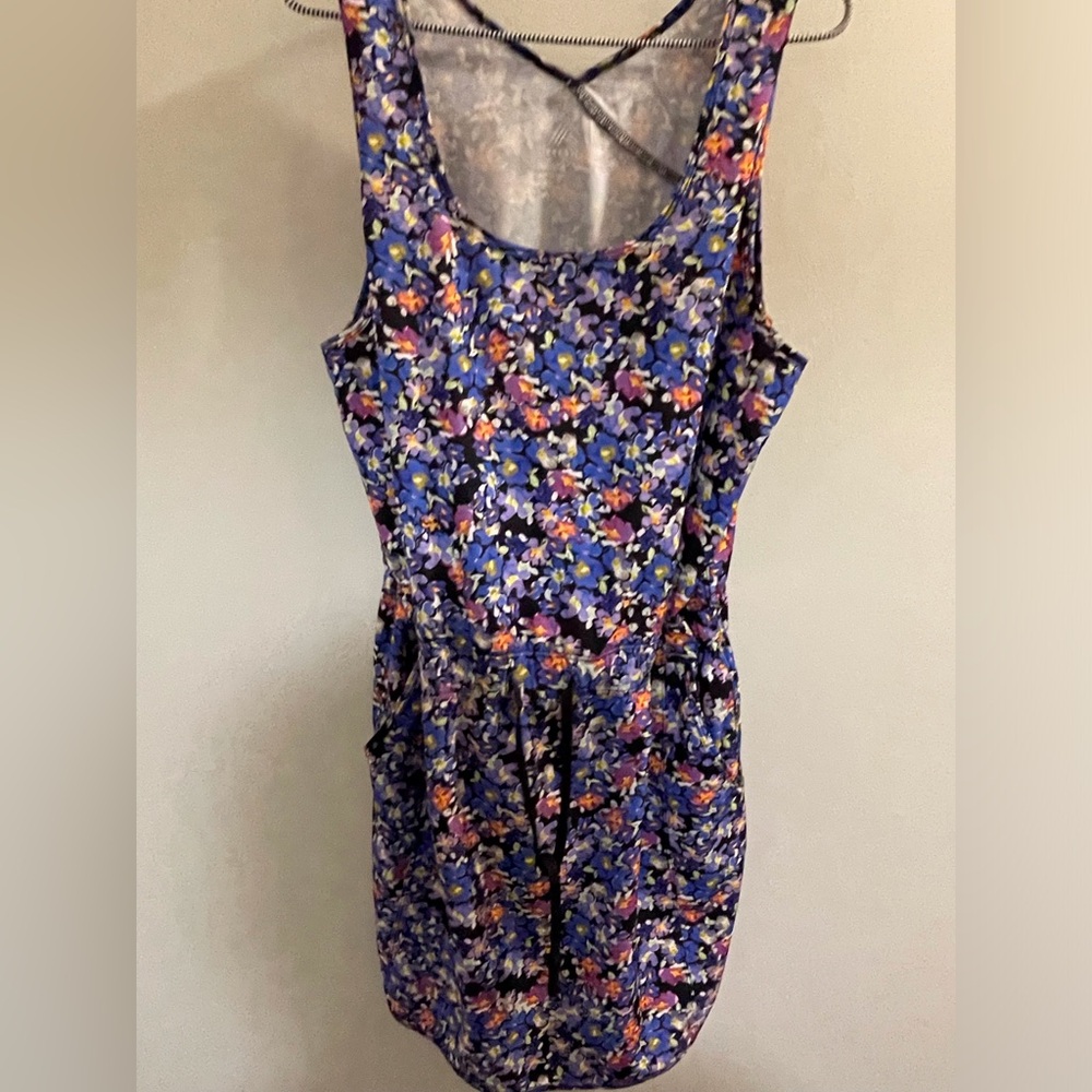 RBX Floral Mini Dress - Blue and Multicolor